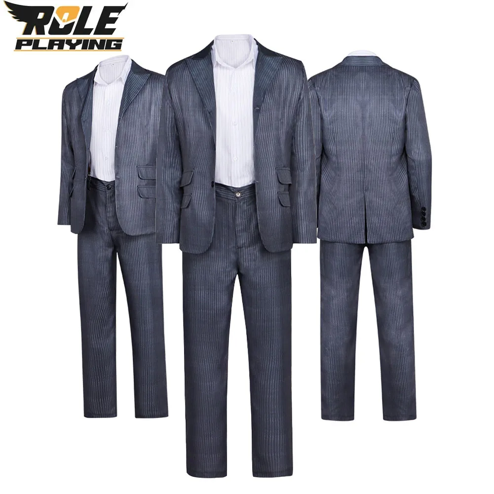 The Bride of Frankenstein Frankenstein Cosplay Men Fantasy Blazer Suit Costume 2026 Horror Movie Cloth Halloween Carnival Party view 3