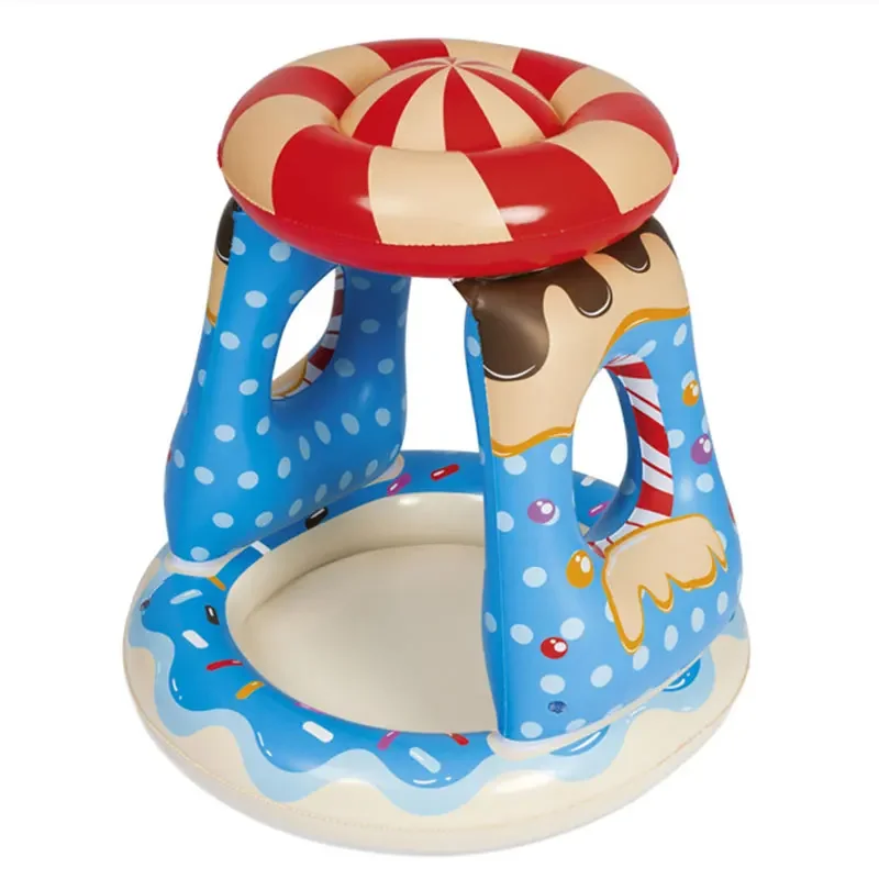 1-3y-candy-house-design-inflatable-kiddie-baby-pool-summer-swim-wading-pool-with-sunshade-canopy-fun-outdoor-water-play-toy
