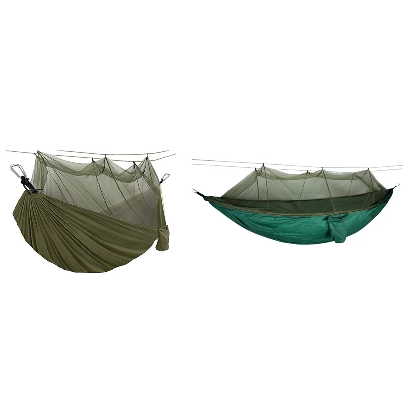 

Camping Hammock With Mosquito Net,Portable Hammocks With Tree Straps,For Backpacking Travel Backyard Hiking