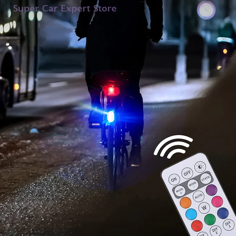 RGB Led Aircraft Strobe Car Motorcycle Lights With Remote Control LED Flash Position Wireless Light Warning Lights