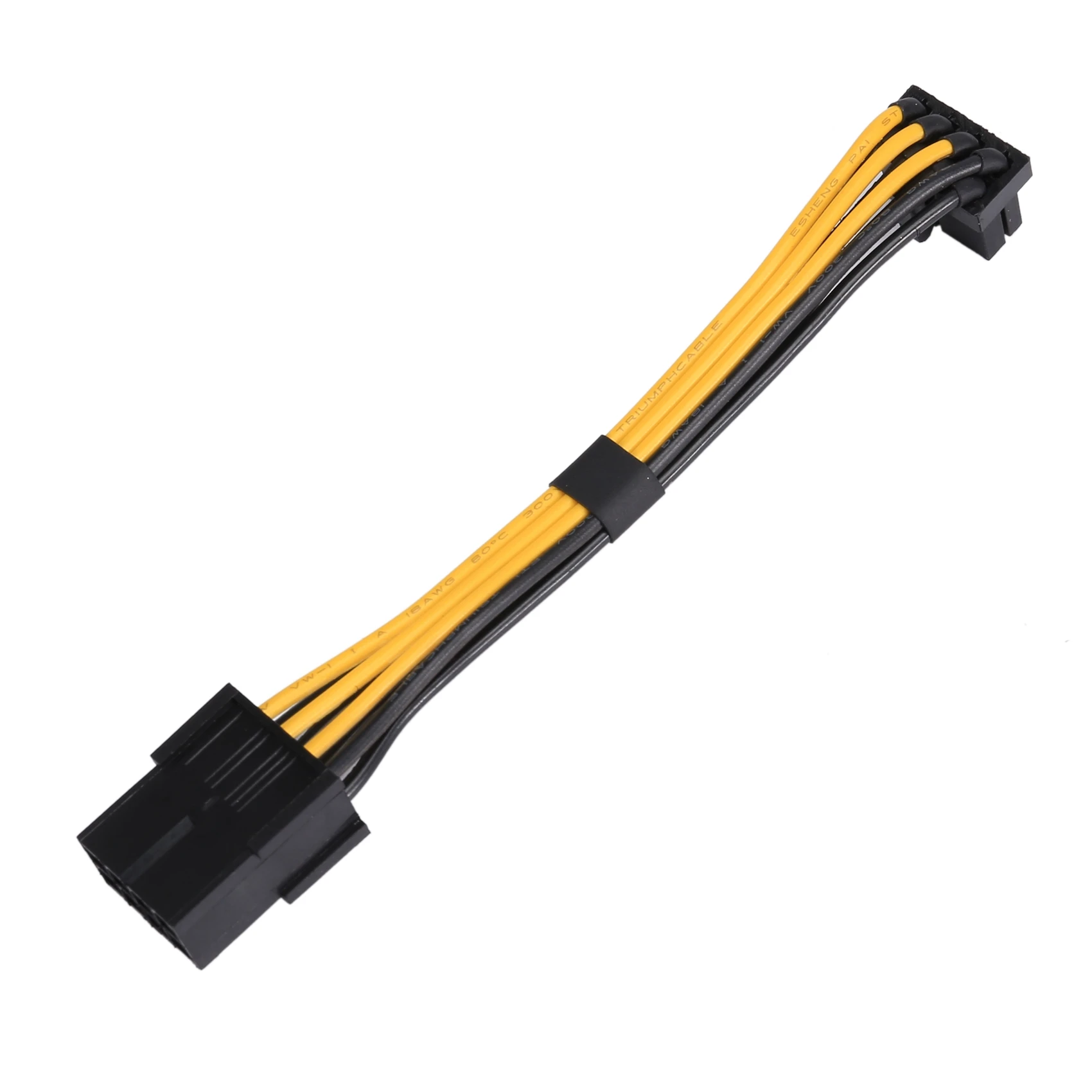 Cable de alimentación de extensión de tarjeta gráfica AEE7-8Pin Pcie 8 pines hembra a codo macho de 8 pines Cable de 90 grados Cable de alimentación de tarjeta gráfica