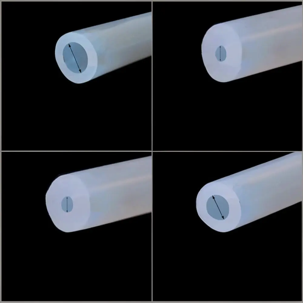 Translucent Silicone Hose Flexible Tubing O Ring Seal Strip For Industrial Liquid Piping High Temperature Rubber Conduit