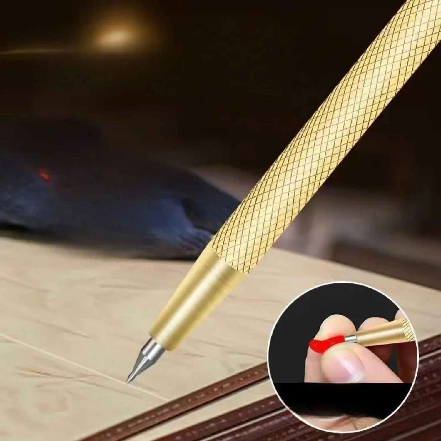 

2/5Pcs diamond nib titanium pen, precision metalworking and woodworking tools for cutting glass, tiles, metal and wood