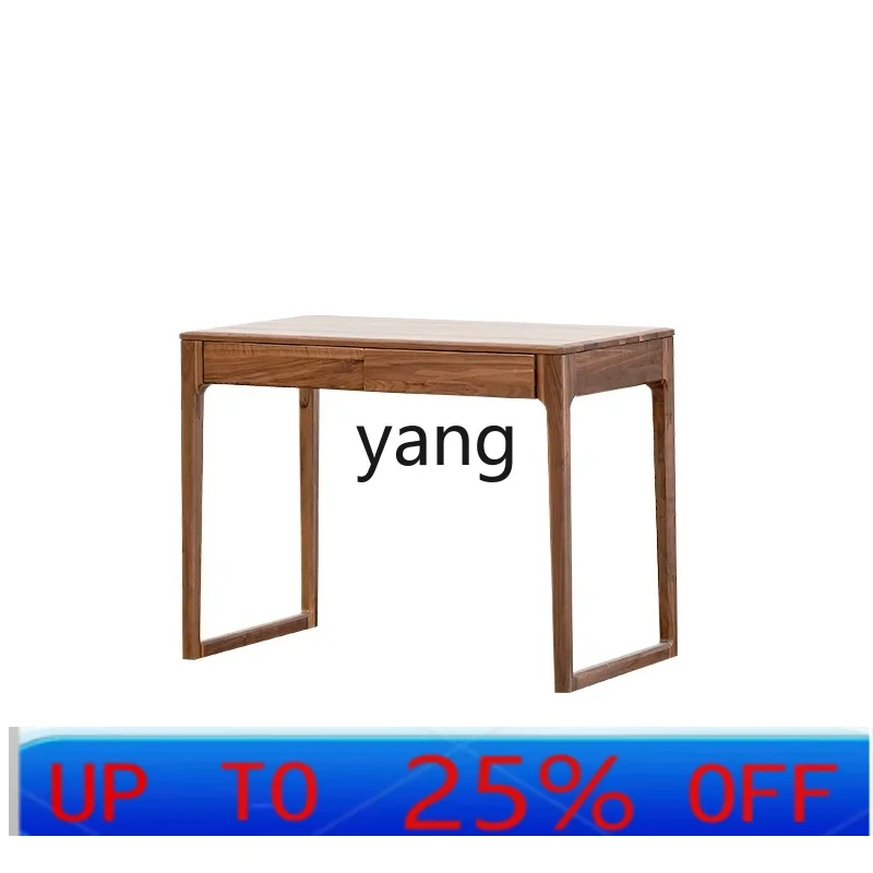 

LTT new Chinese study desk solid wood desk light luxury living room small desk with drawers
