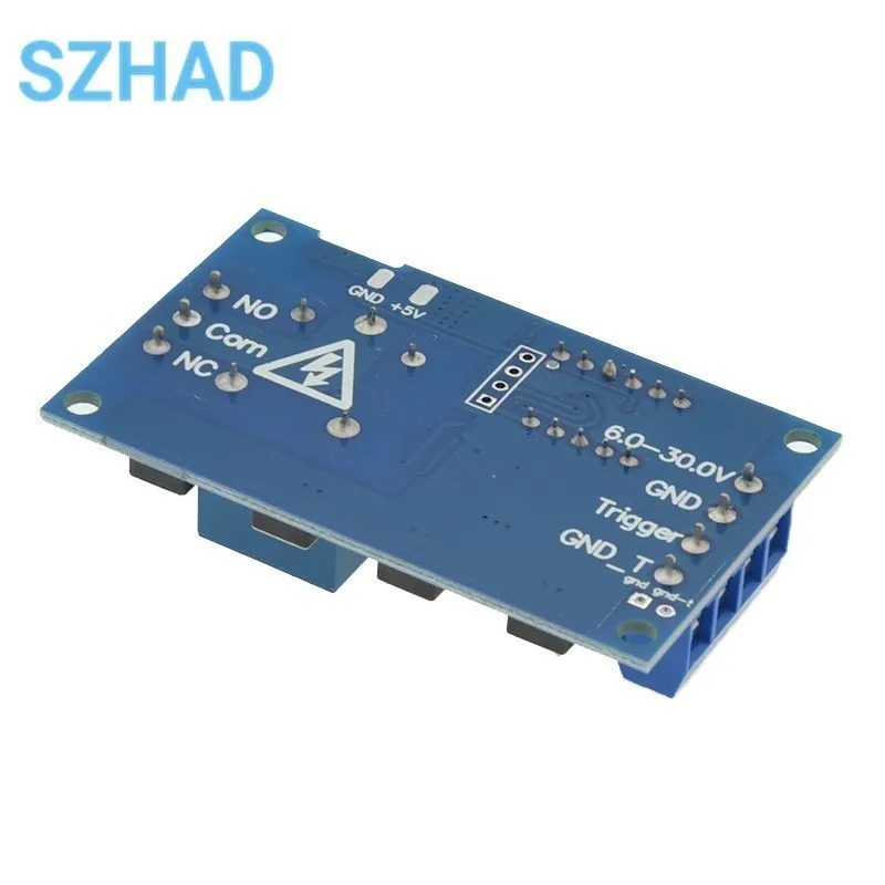 1 Channel 5V Relay 6-30V Relay Module OFF/ON Switch Trigger Time Delay Circuit Timer Cycle 999 minutes Adjustable XY-J02