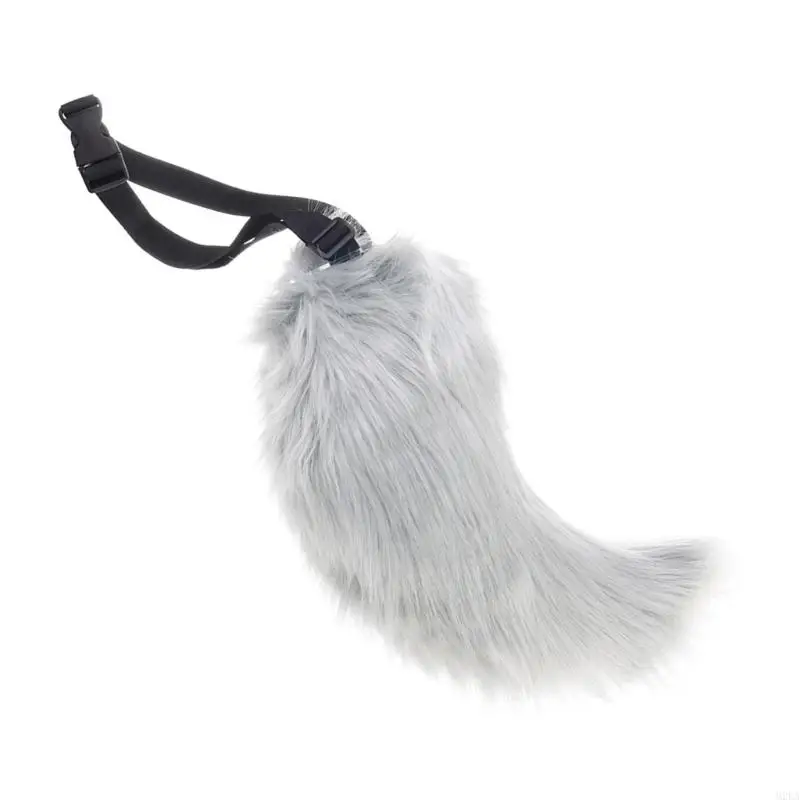 2025 New Wolf Foxes Tail Foxes Ears Headband Faux Furs Animal Tail Halloween Christmas Fancy Party Costume Gift for Women Men