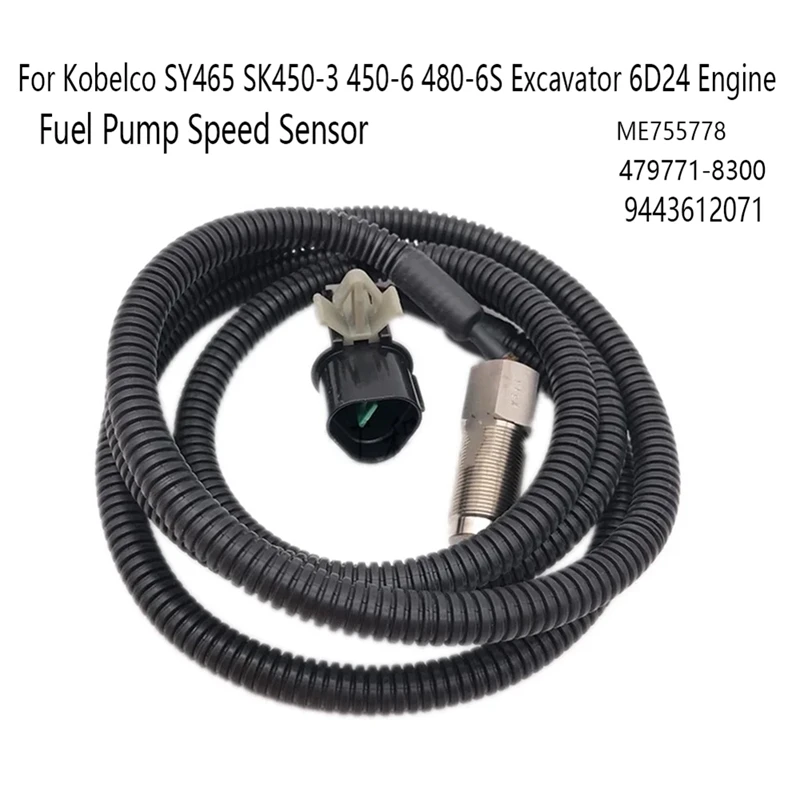 

For Kobelco SY465 SK450-3 450-6 480-6S Excavator 6D24 Engine Fuel Pump Speed Sensor ME755778 479771-8300 9443612071 Accessories