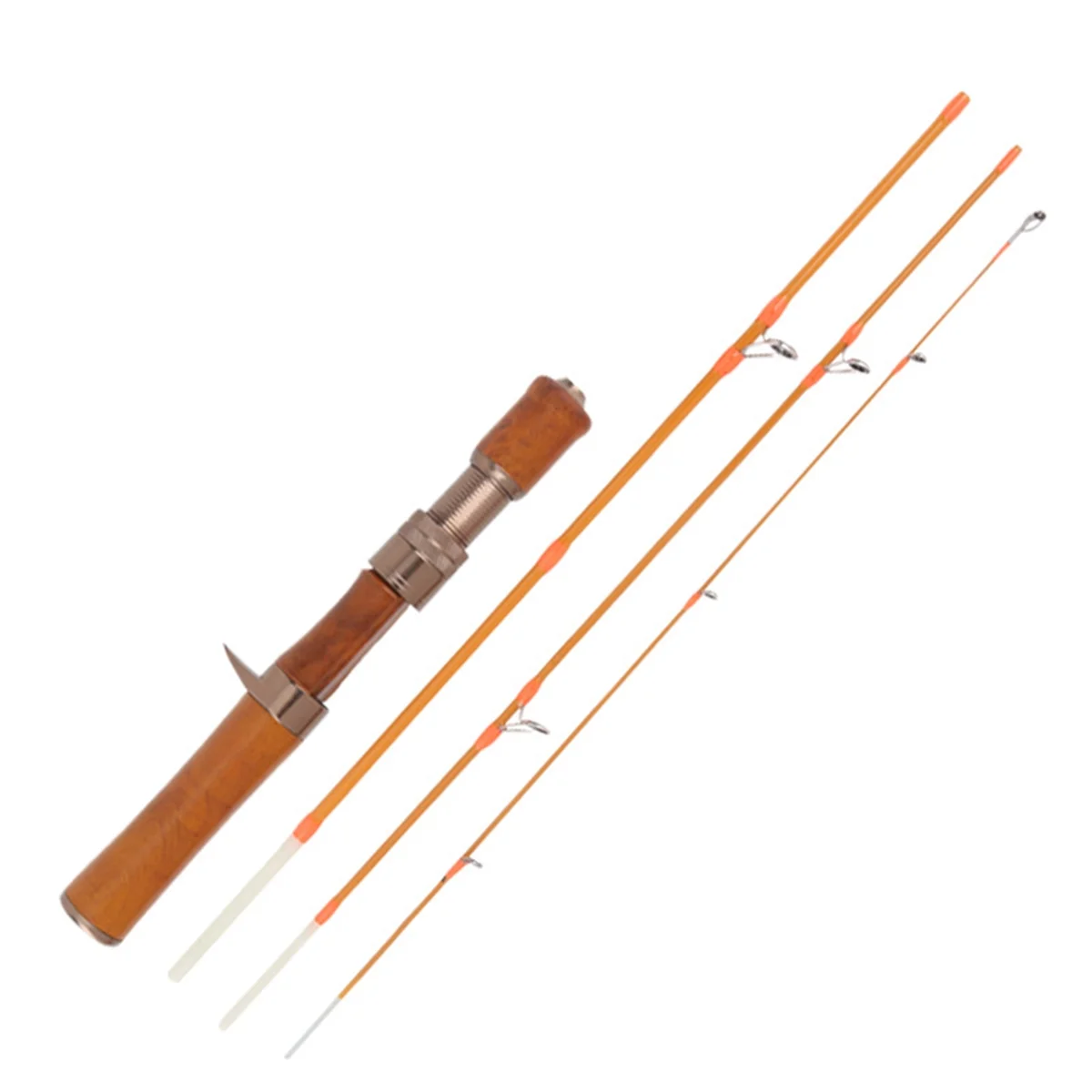 Ultralight Hengel Koolstofvezel Casting Lokken Pole Aas 1.5-9G Lijn Houten Handvat Snelle Forel Hengels casting Staaf