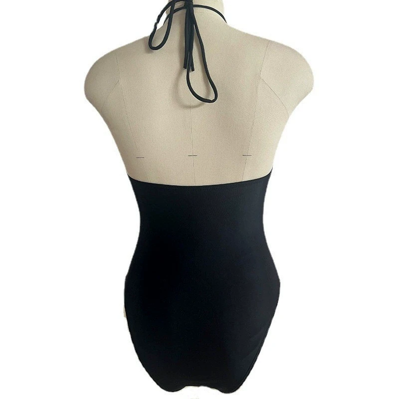 Melphieer 2026 الساخن مثير Monokini الأسود الجوف ملابس السباحة سيدة ارتداءها ثوب السباحة Monokinis ملابس النساء قطعة واحدة ملابس السباحة #4