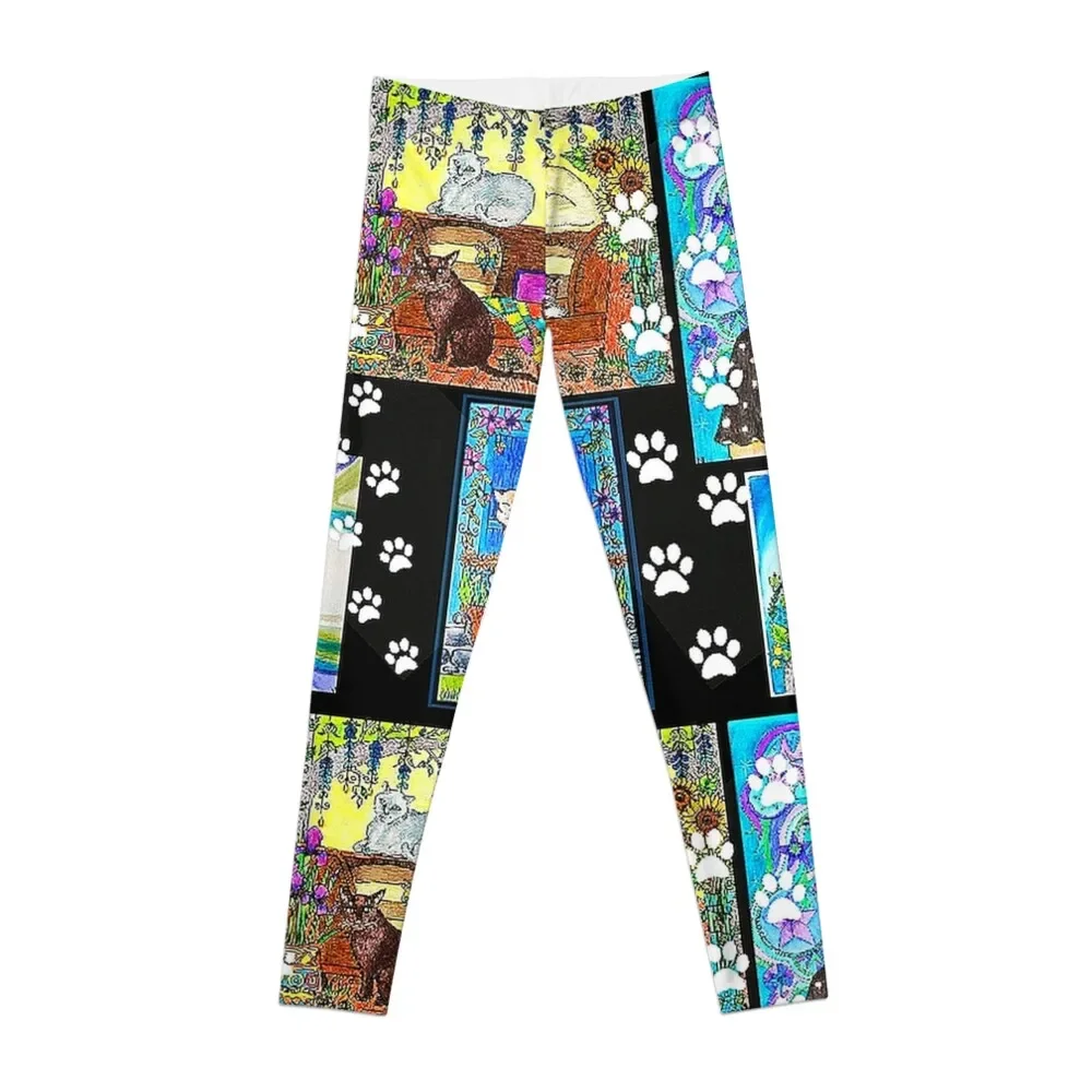 

Molly and Her Cats Leggings Sports female Women's gym Womens Leggings