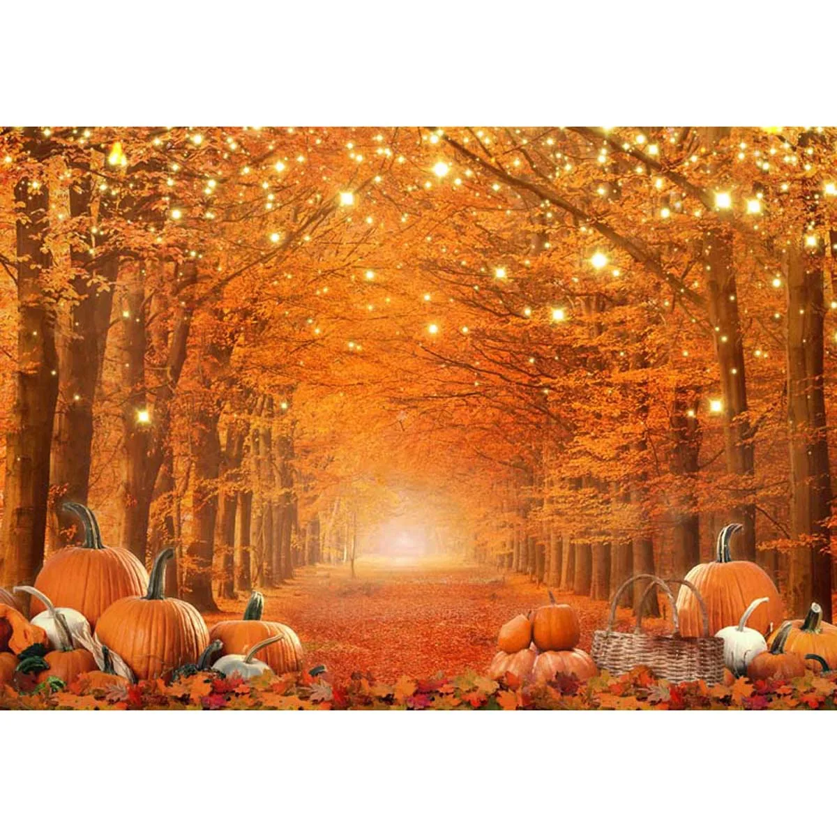 Allenjoy Fall Thanksgiving Day Forest Photography Backdrop