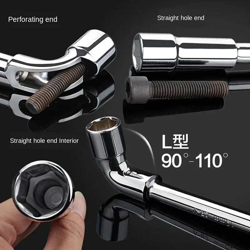 L-shaped Pipe Socket Wrench Car Repair Tool Set  Shaped Hexagonal Spanner Hand Tool Set Wrenchs Car Tool Set