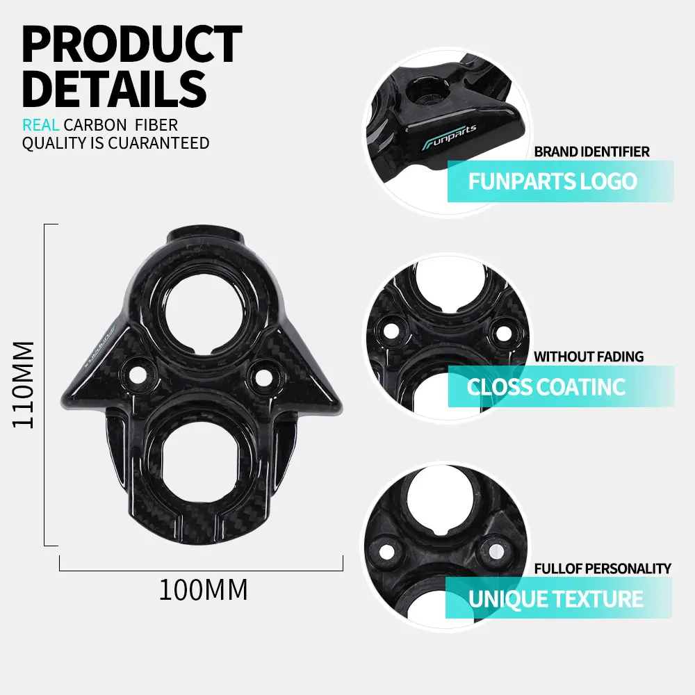 Funparts Carbon Fiber Motorcycle Central Control Decorative Cover Guard For Surron Sur-Ron Sur Ron Lightbee Light Bee X S L1E