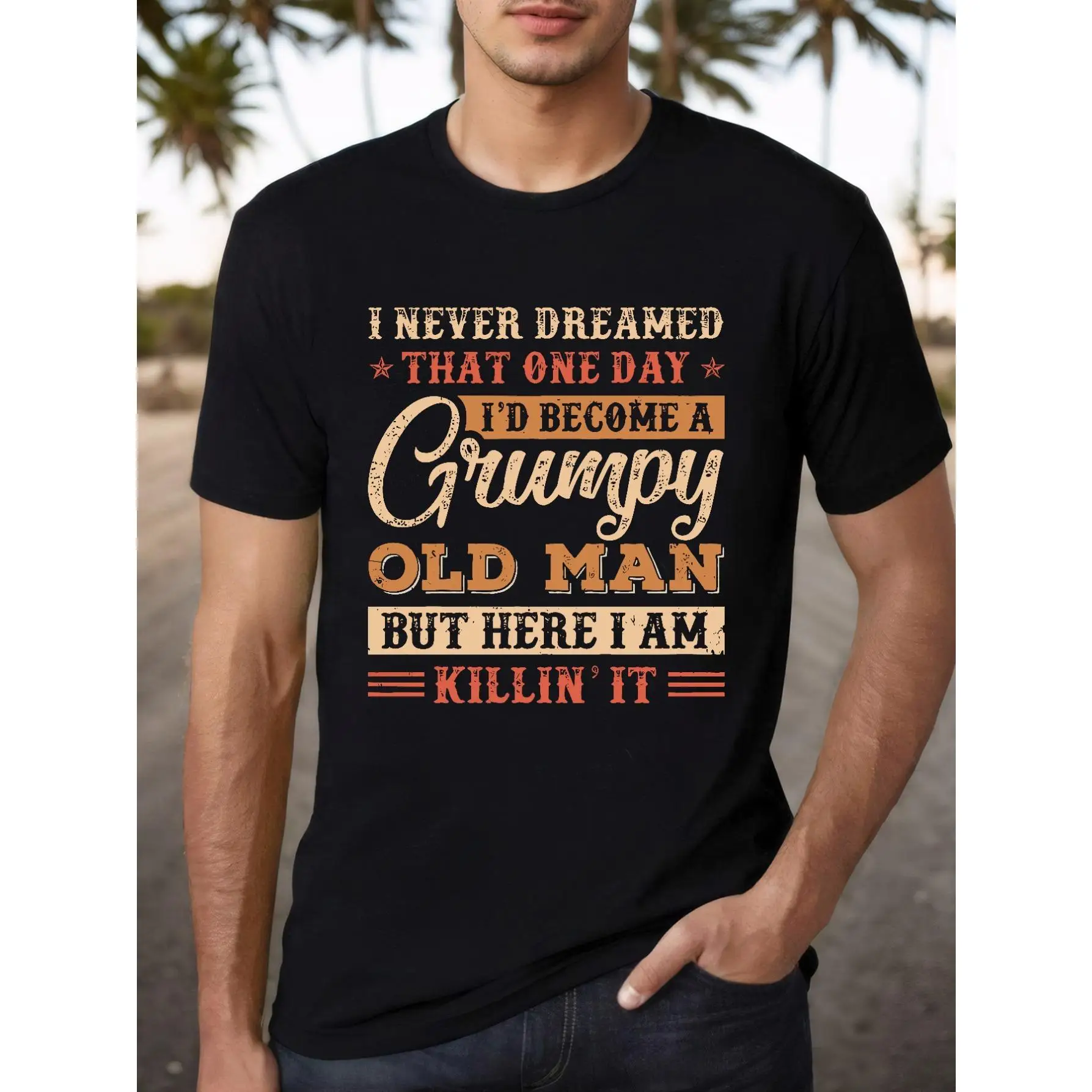 

Funny Dad Joke T-Shirt Grumpy Old Man Tee Gift for Dad Grandpa from Wife Son Daughter Sarcastic Birthday Tops