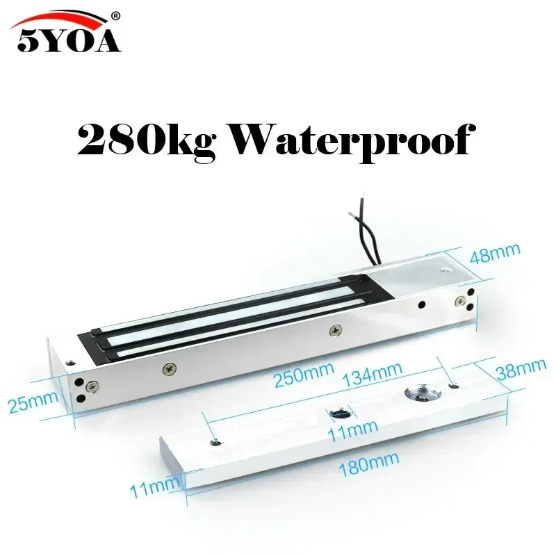 5YOA Magnetic Lock Electronic Door Lock Electric Gate Opener Suction Holding Force Electromagnetic For Access Control System