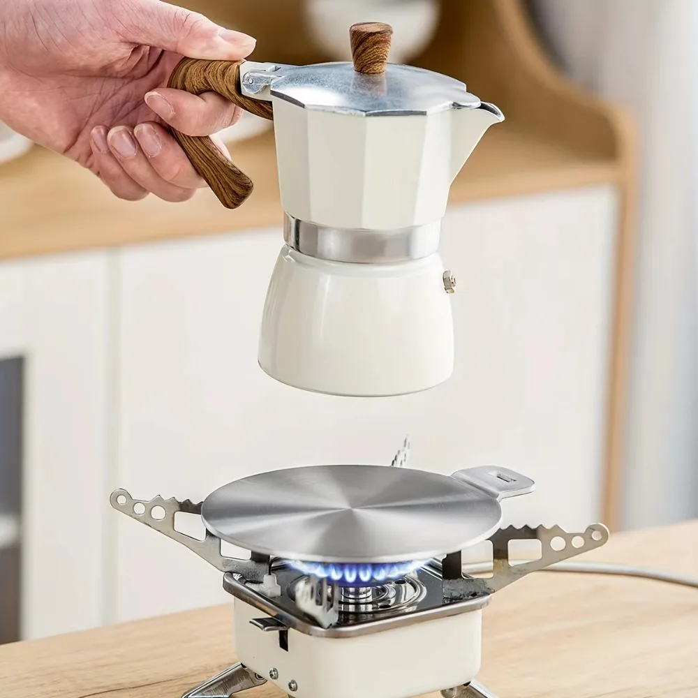 

20/24/28 cm Heat Conduction Plate Stainless Steel Round Induction Cooker Radiator Removable Handle Defrost Board