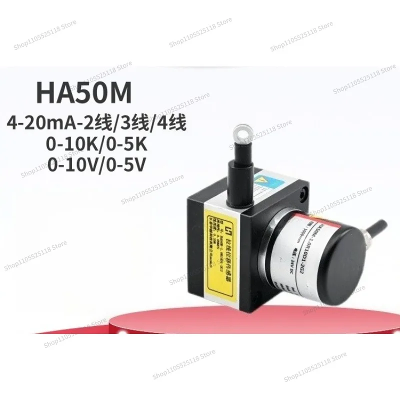 For Pull Wire Encoder HA50M Analog Signal Displacement Sensor 0-1000mm Voltage 0-10V Output Digital