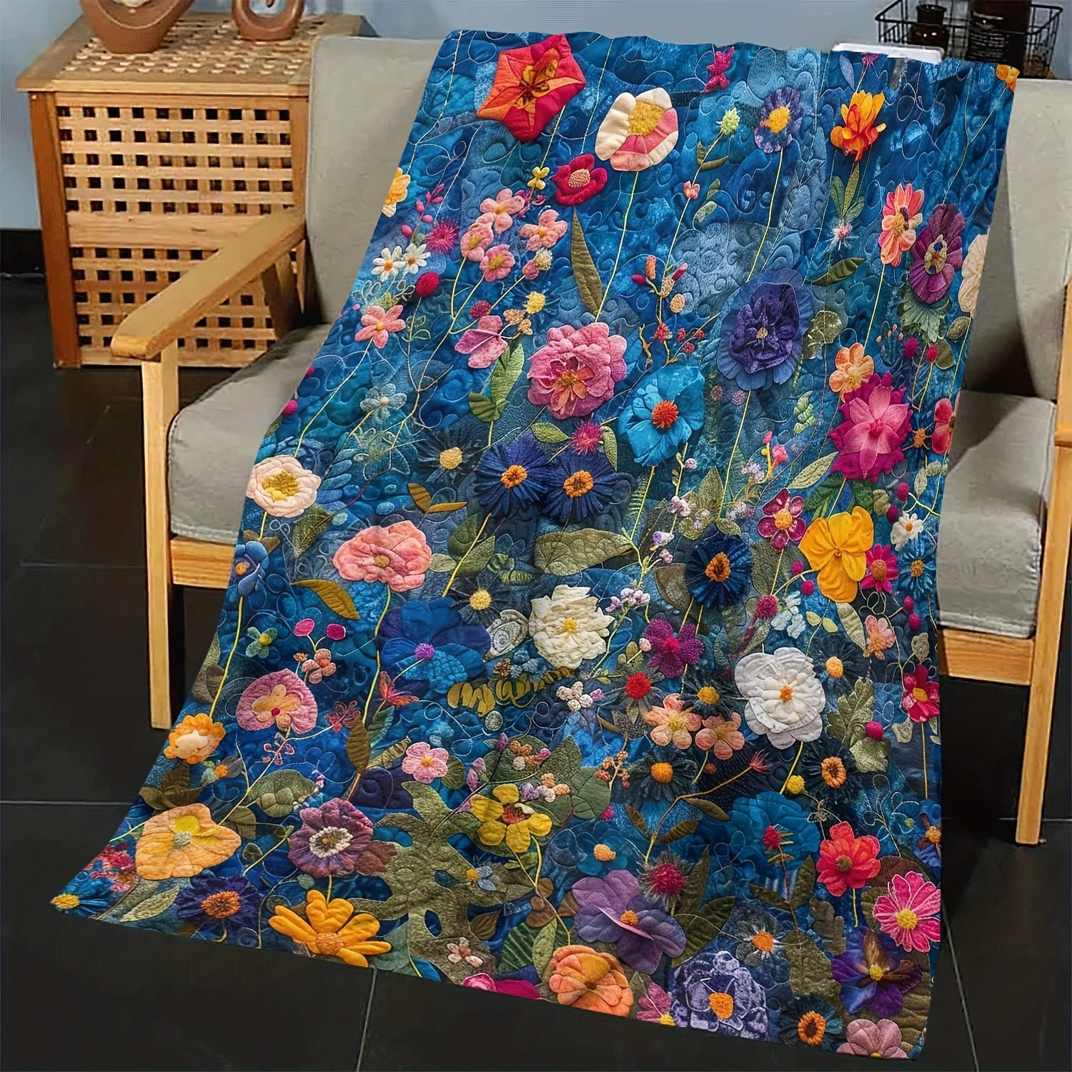 

Soft flannel blanket, suitable for home, office, camping. An excellent choice for Halloween, Thanksgiving and Christmas gifts.