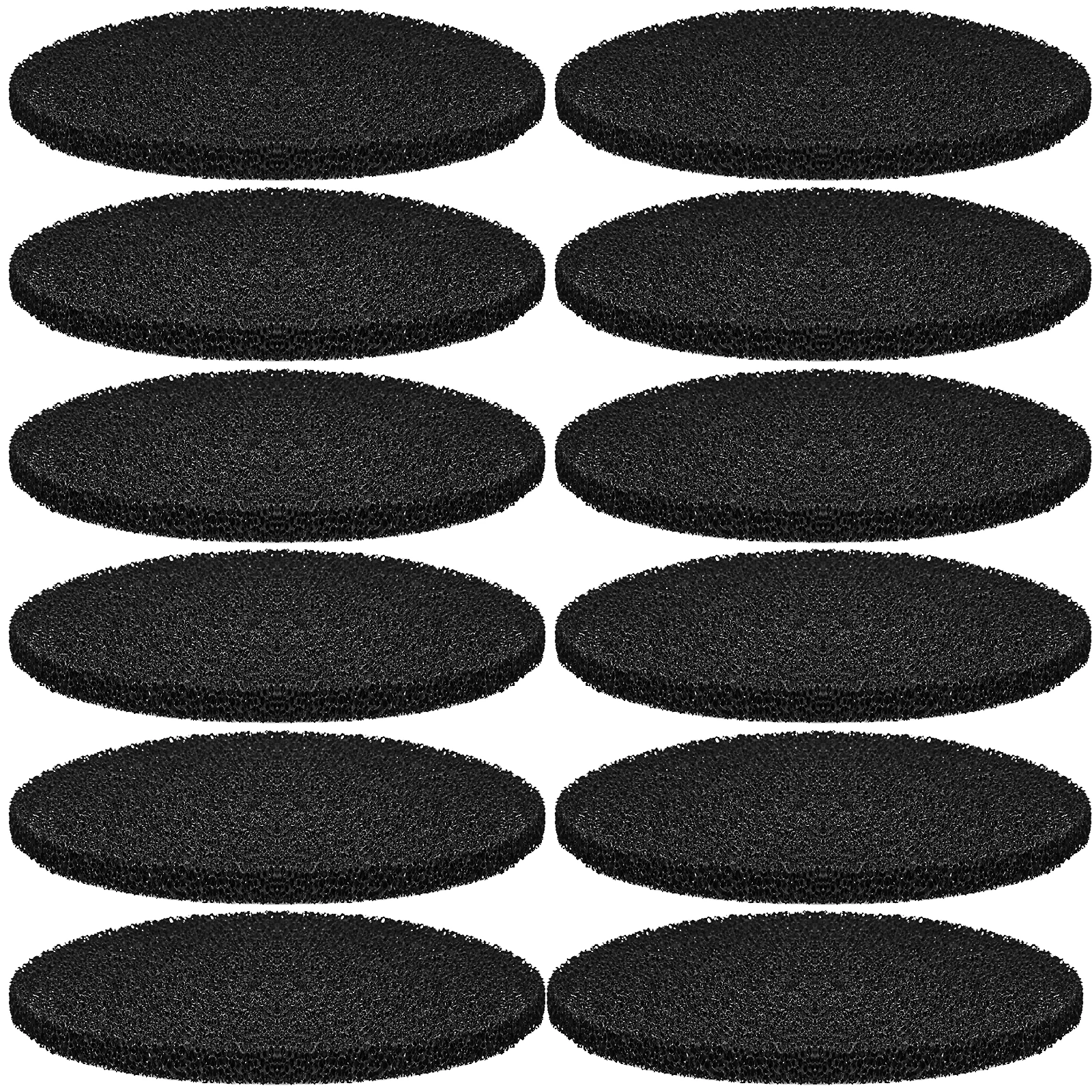 12Pcs Charcoal Filters for Kitchen Compost Bin Activated Charcoal Compost Bin Filters Round Reusable Replacement Compost Filters