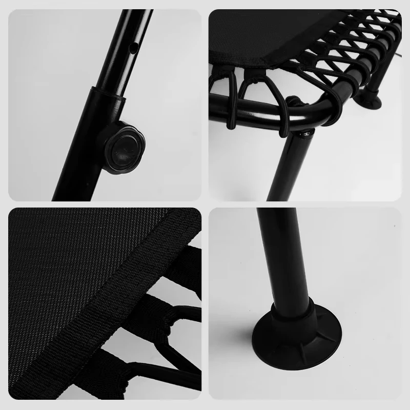 2026 New Trend Mini Foldable Trampoline with Adjustable Handles-Multifunctional Indoor Adult Home Gym Cardio Rebounder