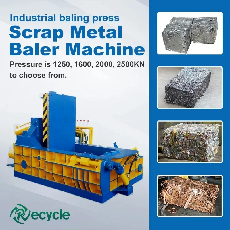 Factory Price Horizontal Hydraulic Scrap Metal Baler and Baling Press Machine