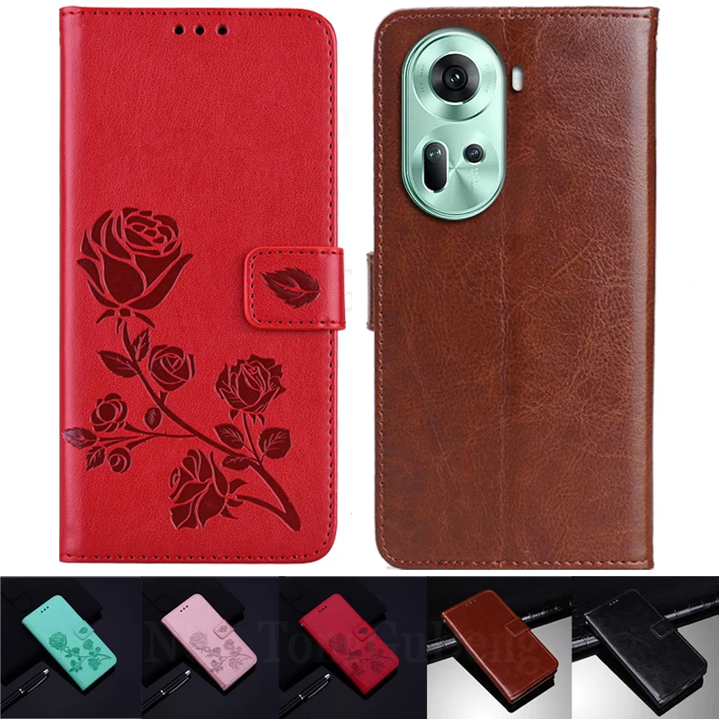 For Oppo Reno11 5G Case Flip Wallet Book Cover for Coque OPPO Reno 11 CPH2599 Phone Case Reno 11 Pro 5G Leather Protective Cases