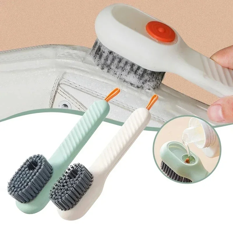 

Multifunction Automatic Soap Liquid Adding Shoe Brush Soft-bristled Clothes Brush Clothing Board Soap Dispenser