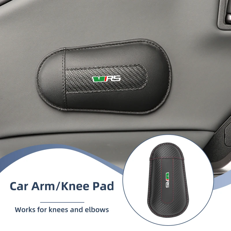 1Pc Car Car Knee Cushion Door Soft Armrest Elbow Pads Accessories For Skoda VRS Octavia Kamiq Kodiaq Karoq RS Superb Fabia Rapid
