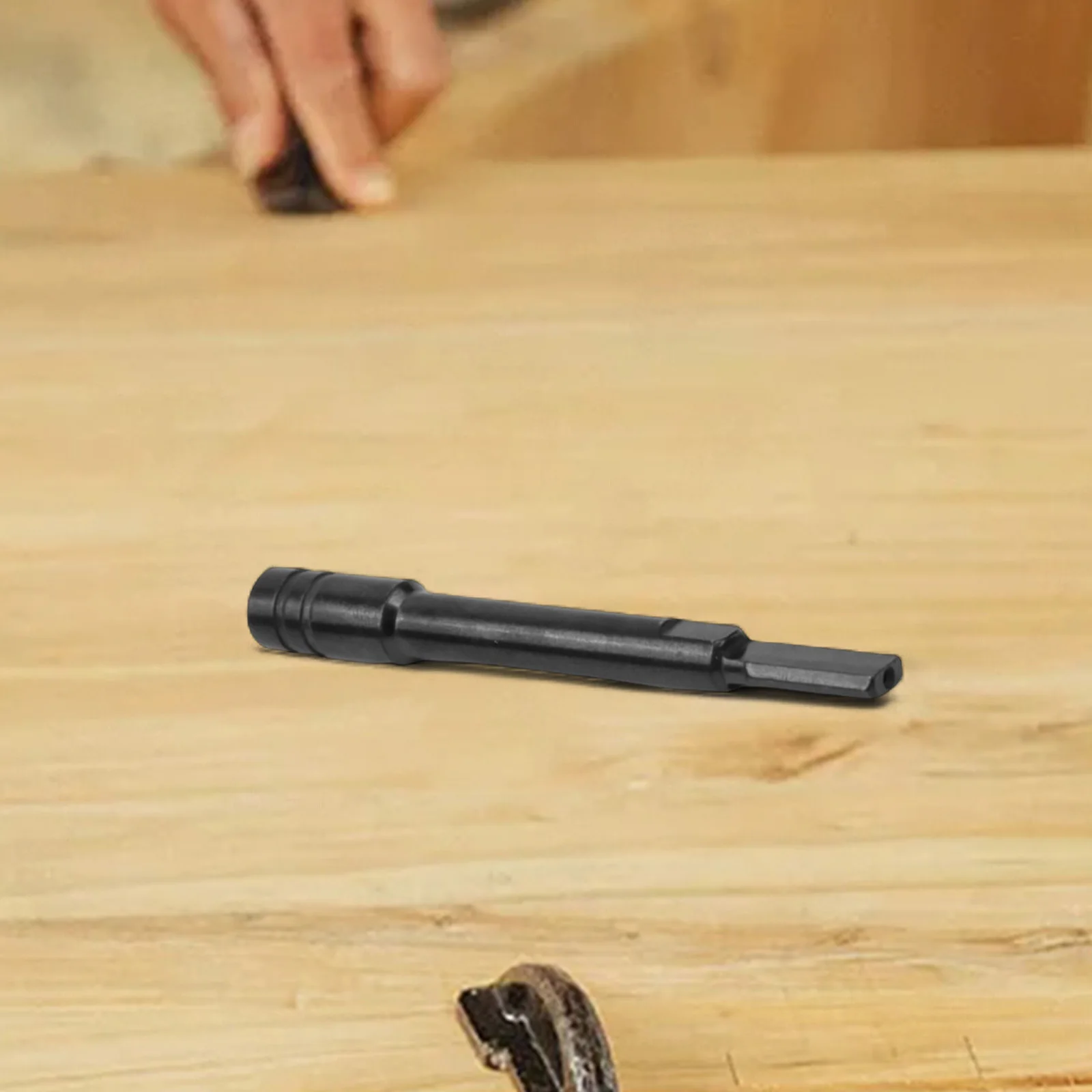 Flat Extension Rod For Stability Adapter Round Handle Tool Black optional Chrome Vanadium Steel Versatile Tool Access