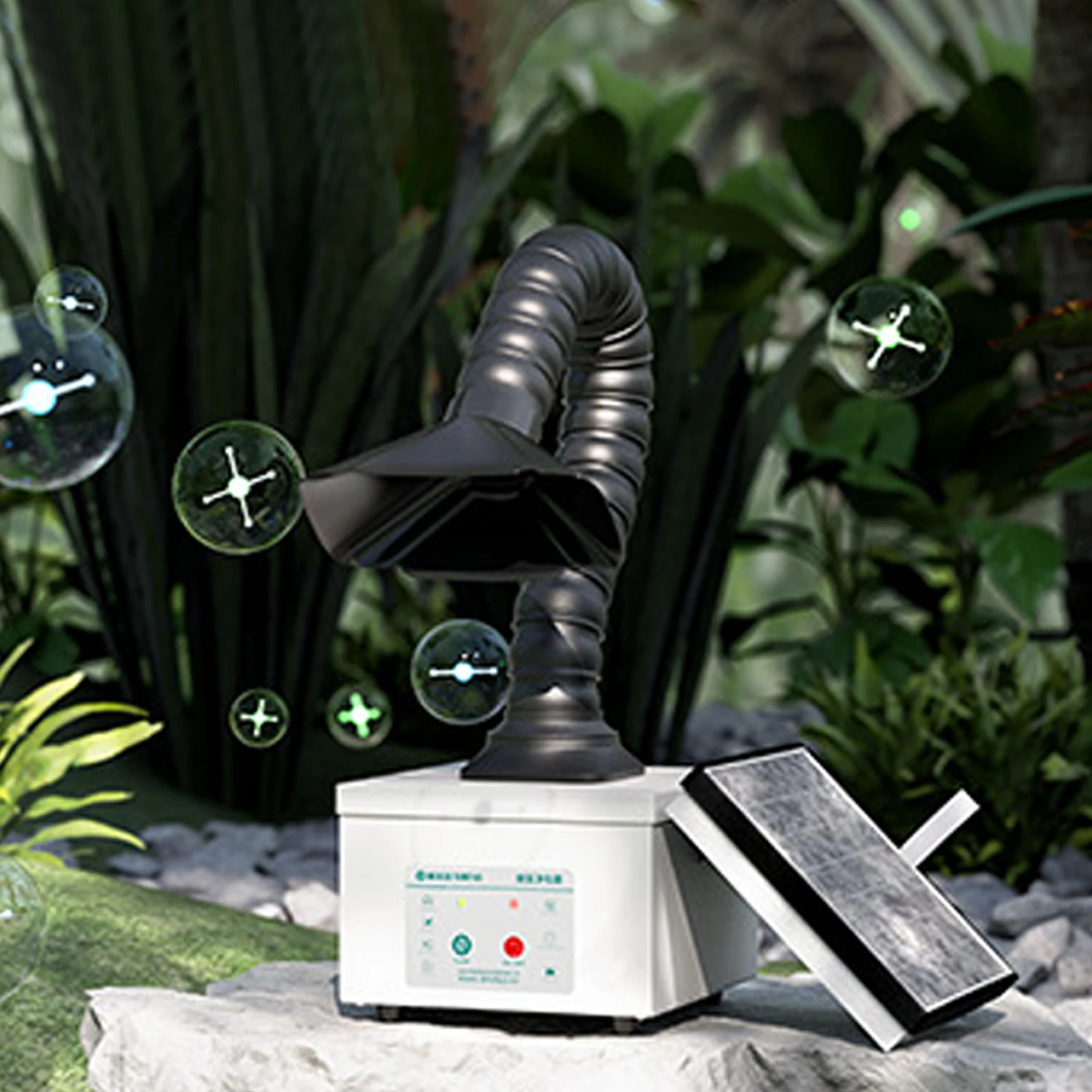 Ekstraktor Asap Portabel 30W Ekstraktor Asap Solder dengan Filter 3 Tahap Pembersih Hisap Kuat untuk Pengelasan DIY Ukiran