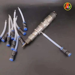 Common Rail Injector Repair Straight Plug-in Oil Return Transparent Tube with Built-in Fuel  Quick  Connector