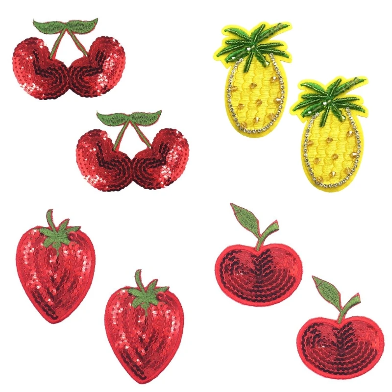 

Pineapple Rhinestones Nipple Covers Fruit Sequins Chest Stickers Pasties Dropship