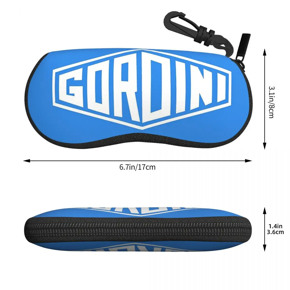 Classic Car Logos Gordini Shell Glasses Case Protector Sunglasses Box Women Men Soft Eyeglasses Bag Pouch