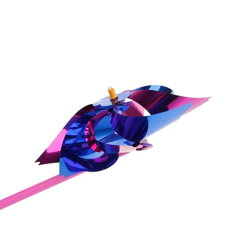 10pcs พลาสติกกังหันลมพินล้อลมหมุนเด็กของเล่นสวนสนามหญ้าตกแต่งงานปาร์ตี้