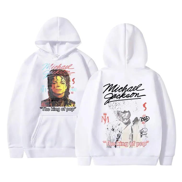 Classic Vintage Michael Jackson Graphics Hoodie Men Women Hip Hop Punk Rock Sweatshirt Male Gothic Harajuku Oversized Hoodies