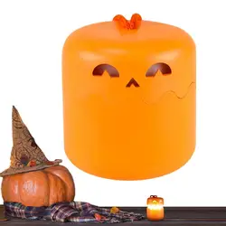 Outside Pumpkin Lamp LED Foldable Light Up Decor Halloween Pumpkins Lamp Ghost Festival Home Garden Halloween Party Decoration