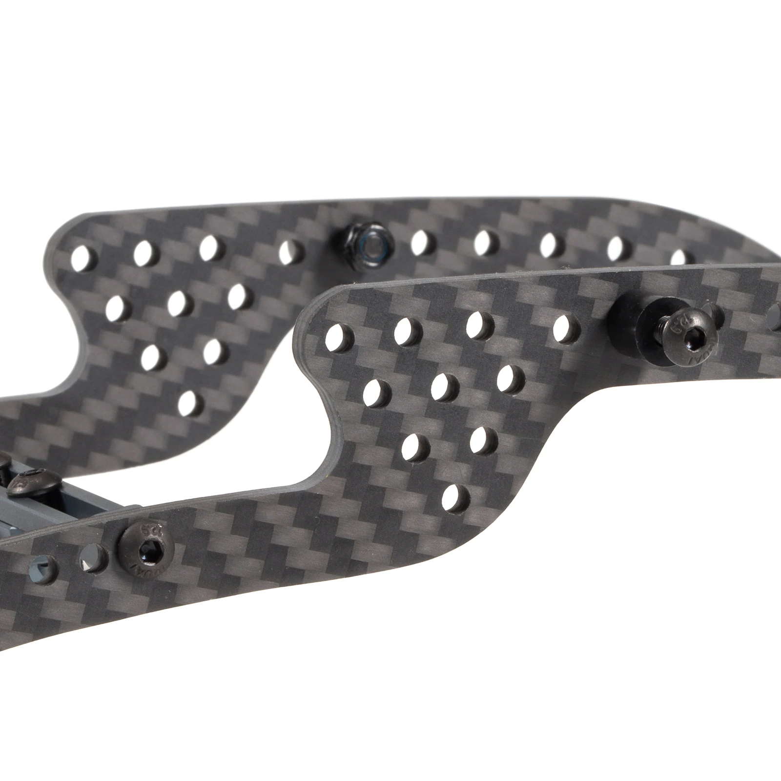 Crawl Dragon-Kit de chasis LCG de trampilla alta y baja de fibra de carbono, juego de eslabones para plataformas de competición sobre orugas RC a escala 1/10