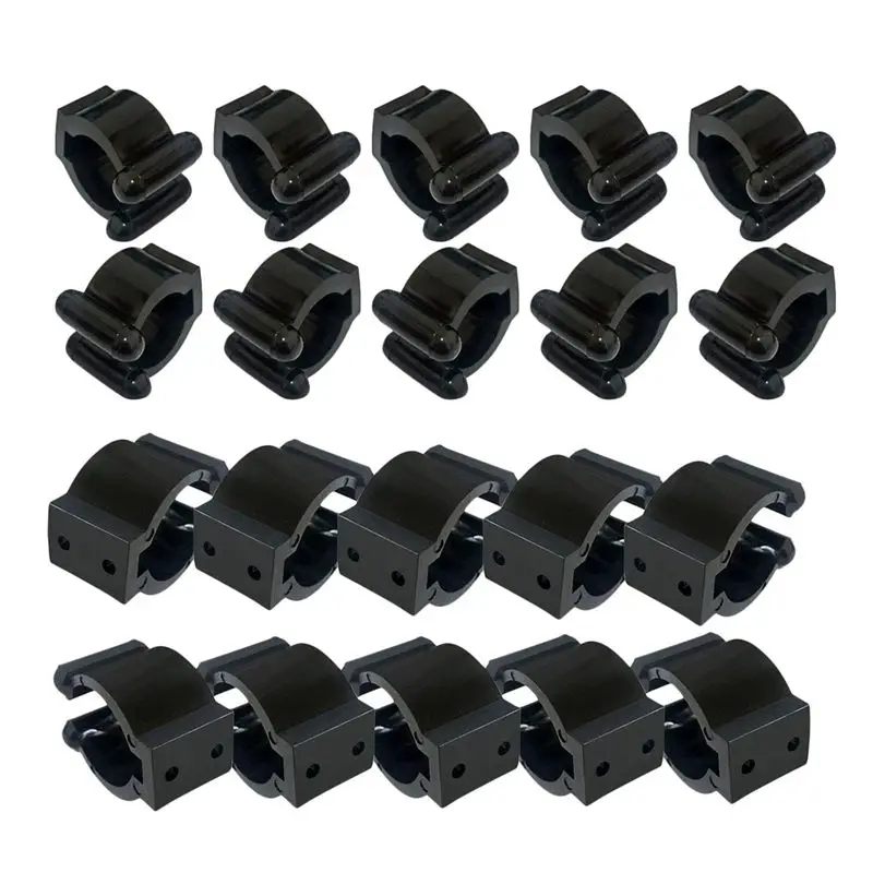 

AA75-80 Pieces Regular Fishing Rod Storage Clips, Fishing Pole Holder Clip Storage Rack, 2 Style & 40Pcs Each Style