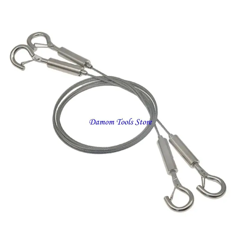 57BE 2pcs Steel Wire Weight  Cable Adjustable Cable for Indoor & Outdoor Use