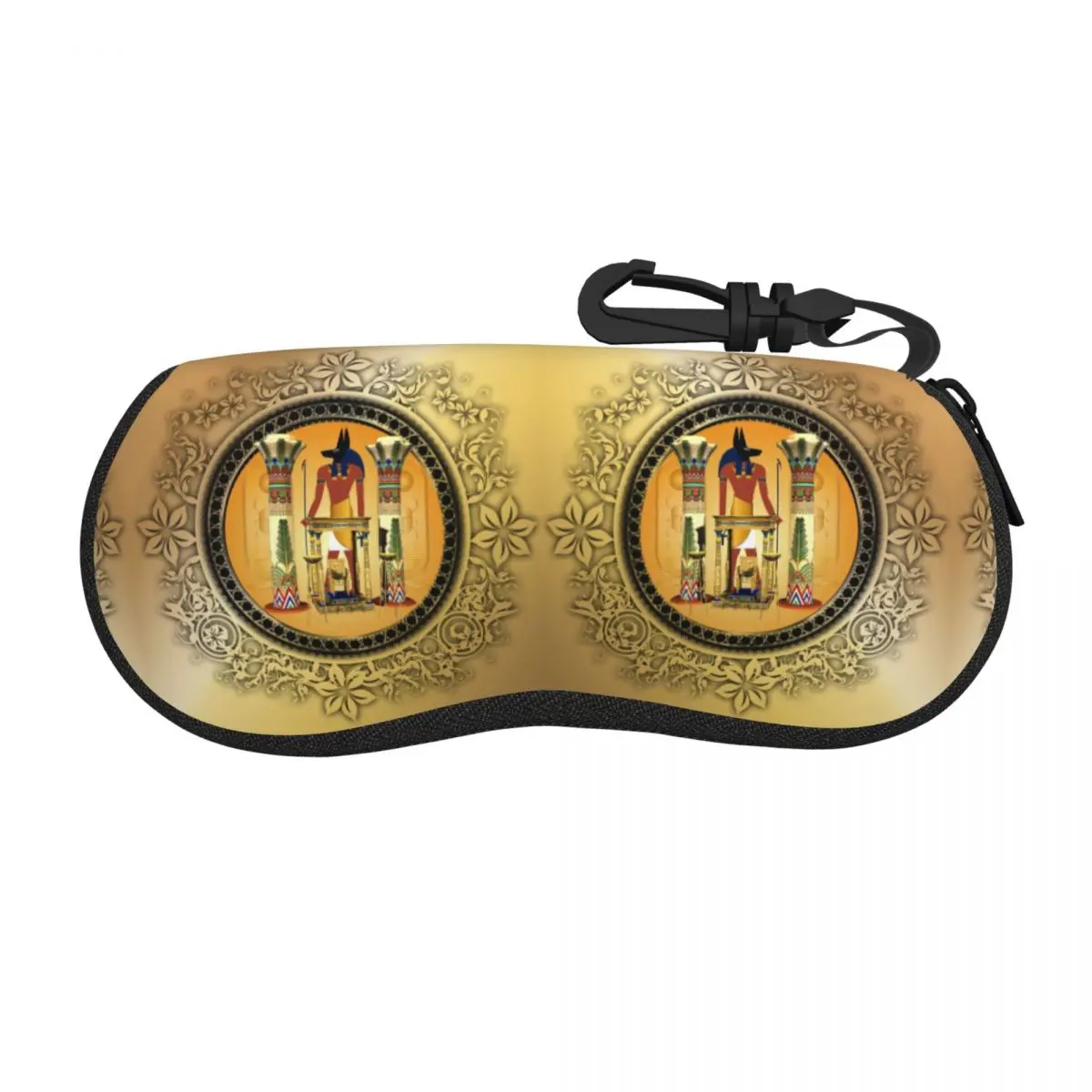 Custom Ancient Egypt Anubis Eyeglass Glasses Case Women Men Soft Egyptian Gods Pharaoh Sunglasses Protective Pouch