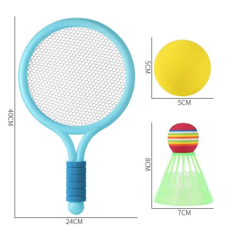 Mini balle de tennis de badminton pour enfants, jouet de sport pour enfants de la maternelle, jeu coule parent-enfant, ensemble de jouets pour garçons et filles de 3 à 12 ans