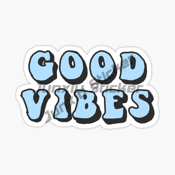 Good Vibes Stickers Perfect for Laptops, Suitcases, Car Bumpers, Motorcycle Bicycle Scooter Kayak Vinyl Decals