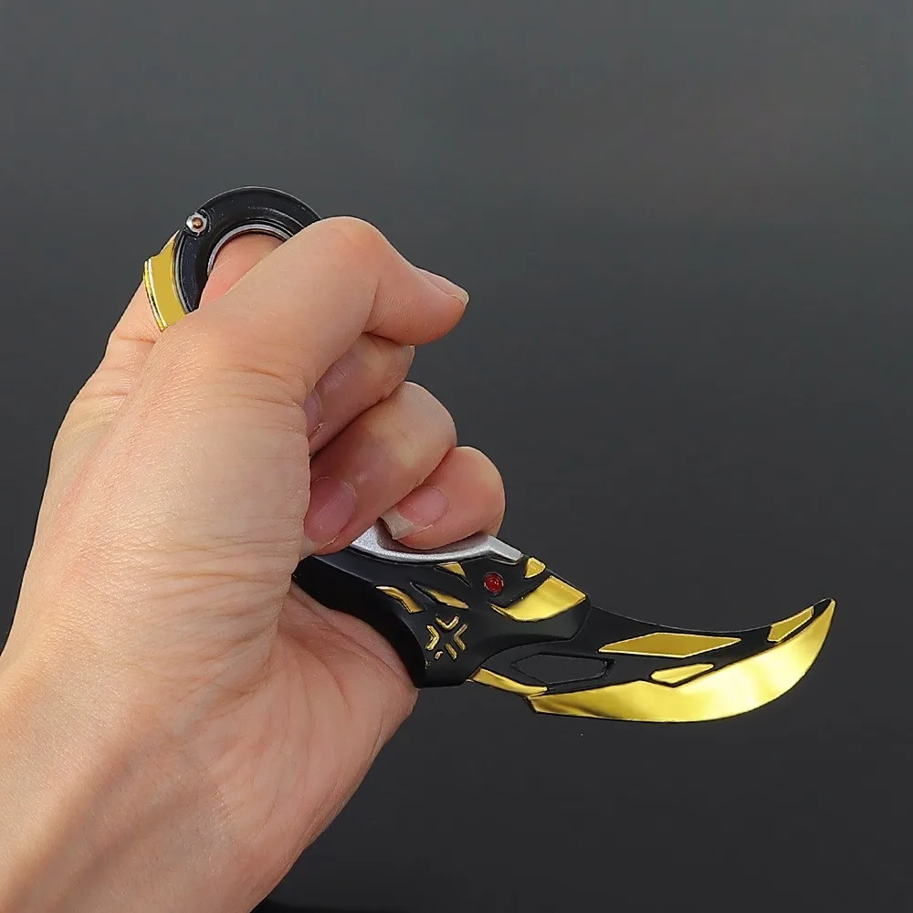 15 ซม.Valorant SWORD Series Champions เกม SAMURAI Claw มีดหมุนได้โลหะอาวุธรุ่นเครื่องประดับหัตถกรรมของขวัญของเล่นเด็ก