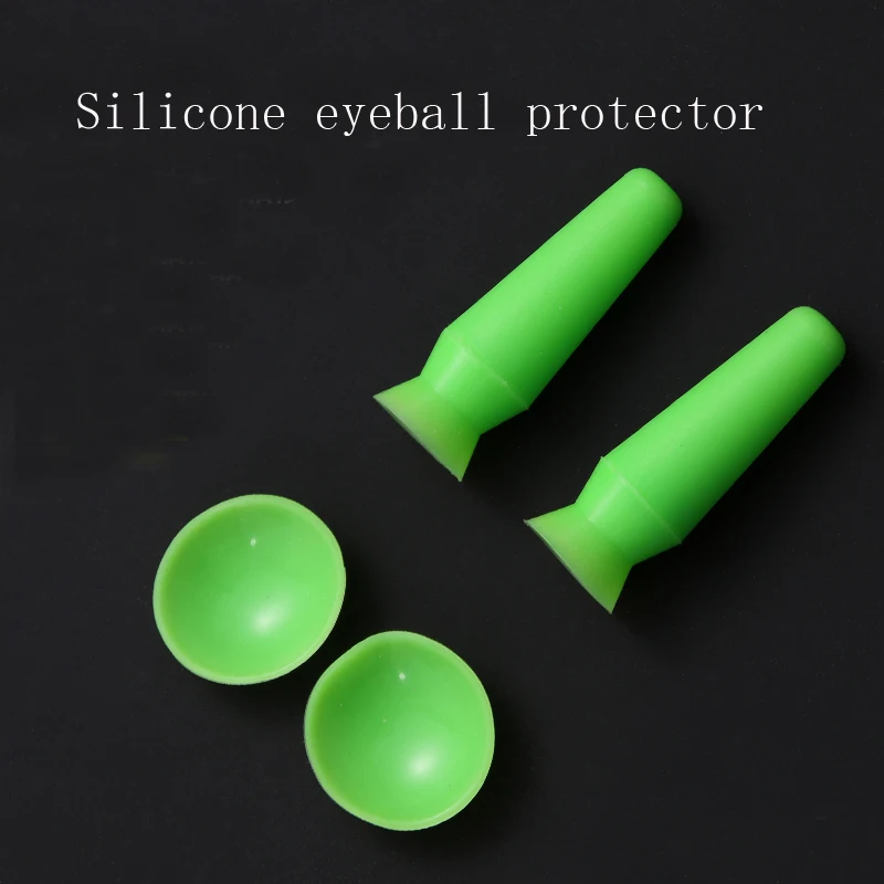 Cubierta protectora de silicona coreana para párpados, almohadilla de alambre integrado, protector de párpados doble, pieza de ojo protésico, ventosa