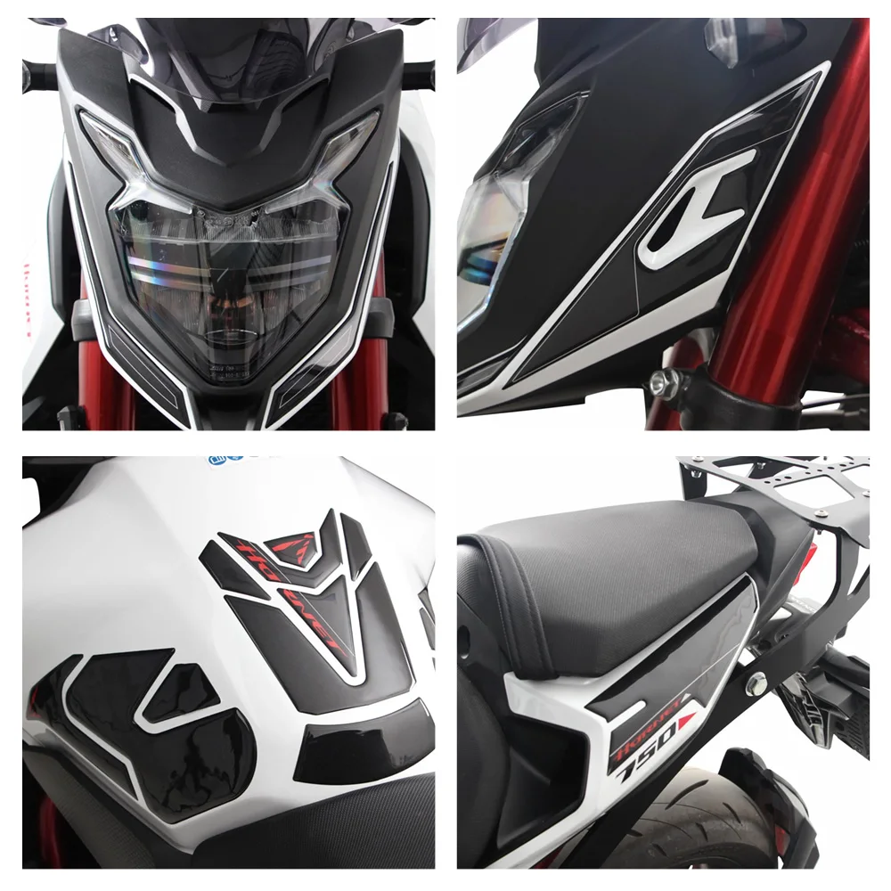 Motocicleta 3D Epoxy Resin Sticker, Tank Pad para Honda Hornet, Kit de proteção, Acessórios para CB750, CB 750, 2023