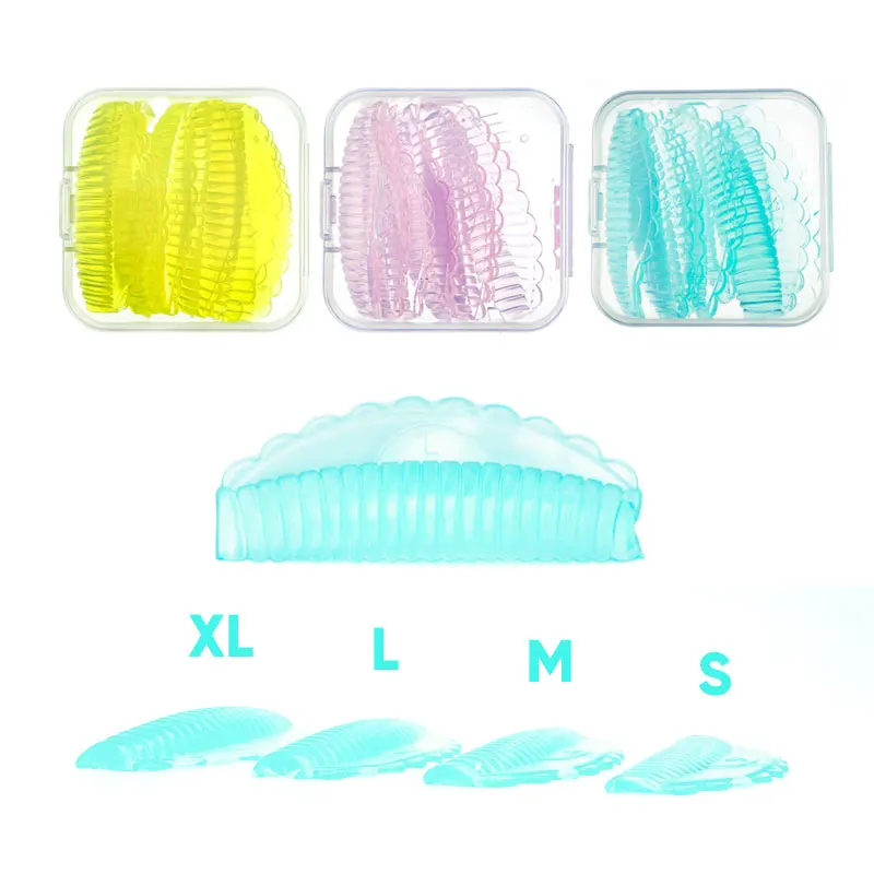 

4Pairs Silicone Eyelash Perming lamination Pad Reusable Lash Lifting Rods Kit 3D Lashes Extension Curler Applicator Tools