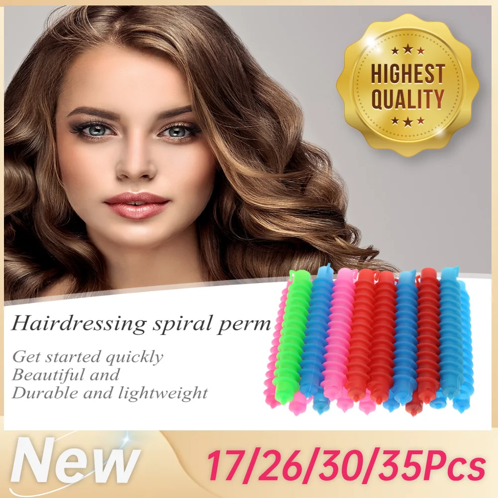 

Hair Perm Rods Spiral Hair Perm Rods DIY Plastic Hair Rods Curlers Heatless Hair Curling Rods for Hair Styling