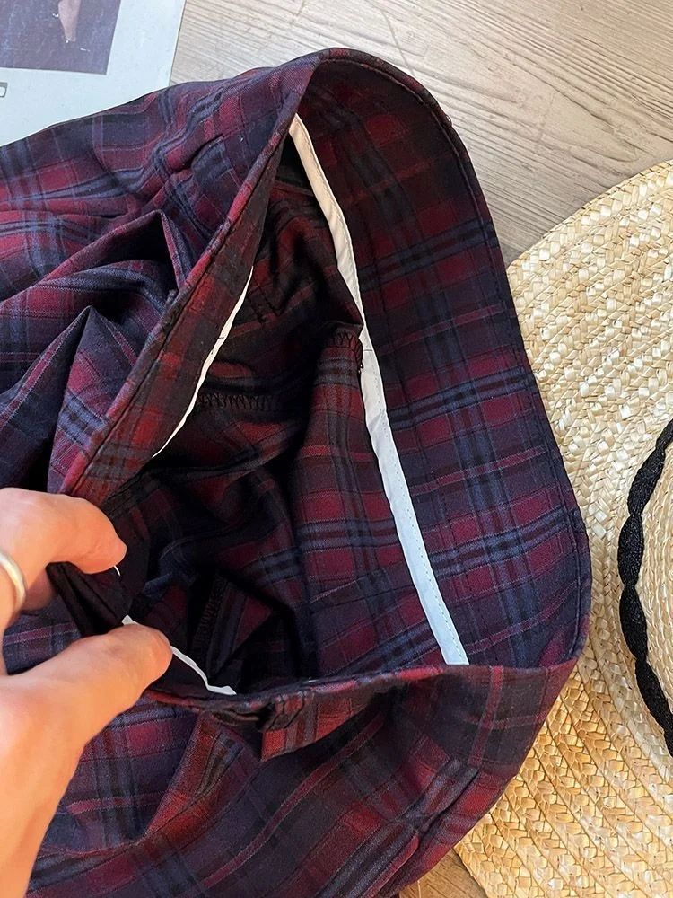 Pantaloni da pavimento a gamba dritta a vita alta alla moda per ragazza piccante in stile americano di inizio autunno Y2K pantaloni casual per ragazza piccante retrò emo