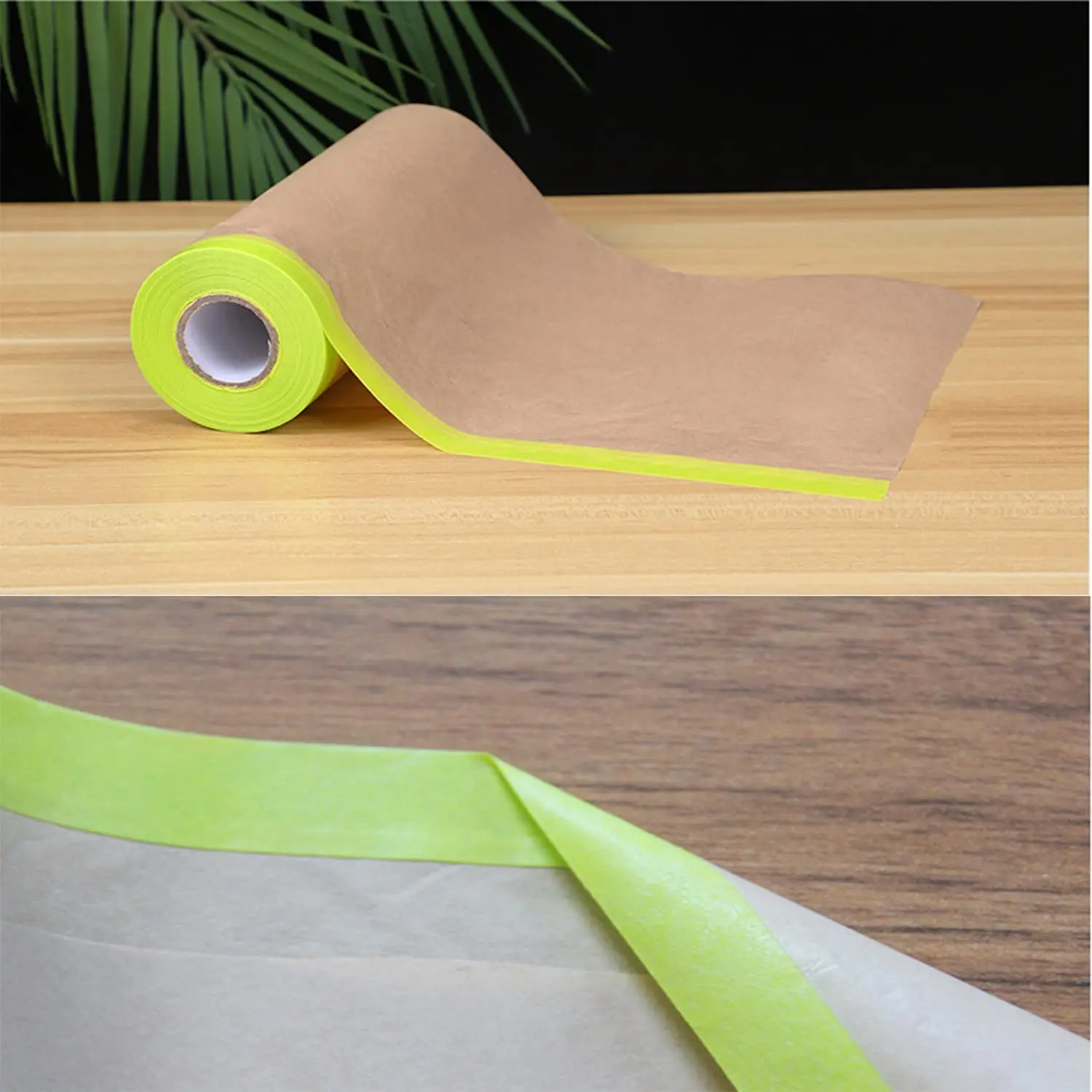 1pcs Masking Paper paint masking  Automotive Paint Paper Roll with Tape and Drape for Painting Assorted Paint Masking Paper