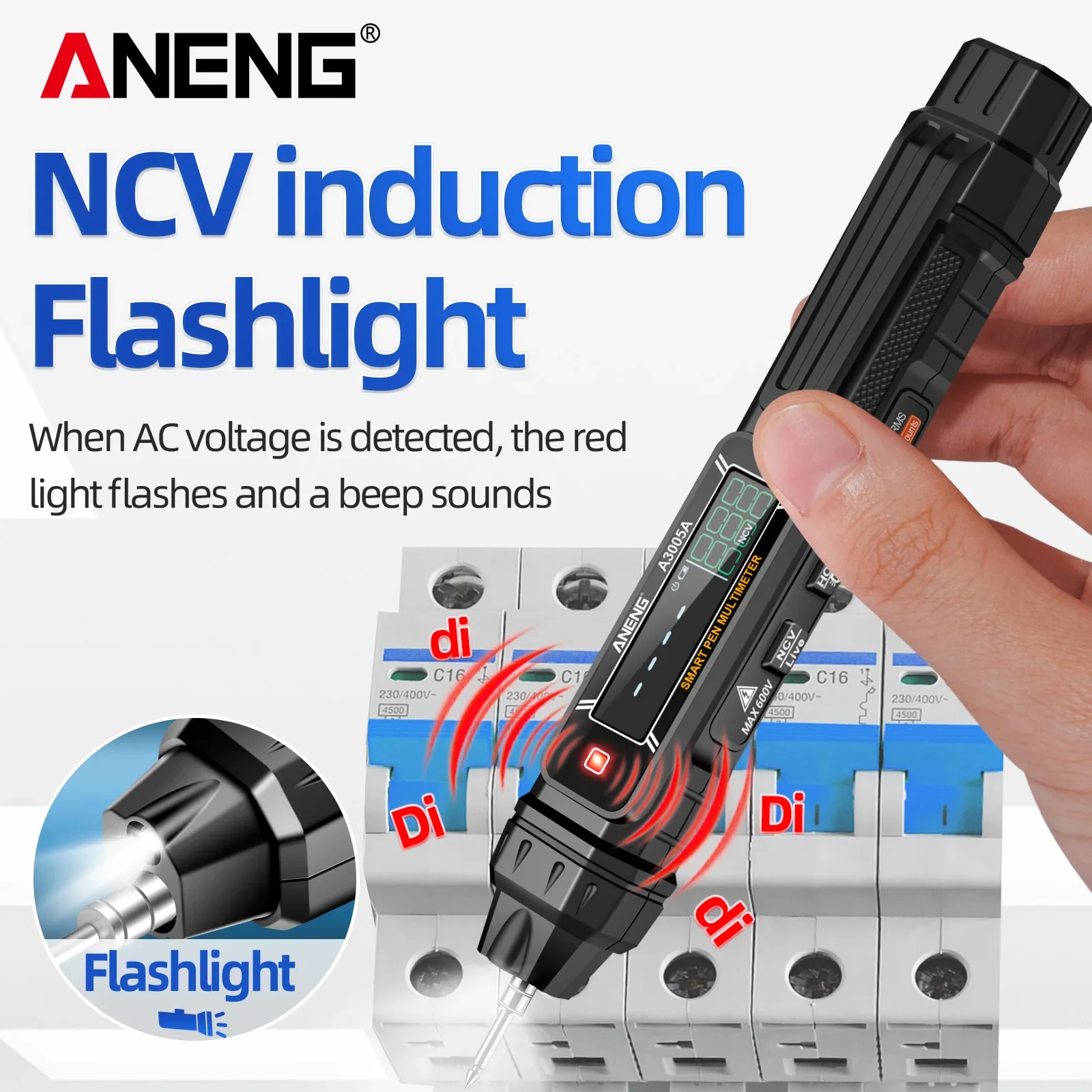 Smart Digital Multimeter Pen ANENG A3005A AC/DC Voltage NCV Induction Automatic Recognition Electrician Repair Detection Tools